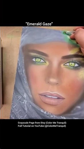 Adult Coloring Tutorial 🎨 Beautiful Grayscale Timelapse