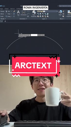 ARCTEXT #autocadtips #autocadtutorial #autocad