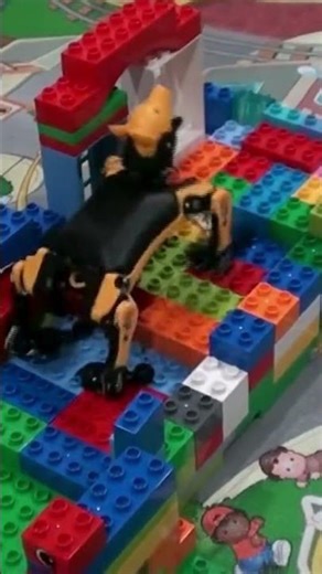 🤖Bittle Robot Dog Going Down LEGO Stairs