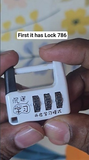 How to Set Lock for 3 Digit Password Padlock