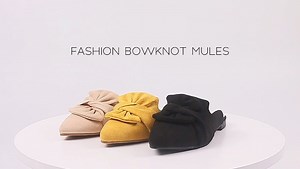 Watch MUSSHOE Mules for Women Pointed Toe Backless Slip on on Amazon Live