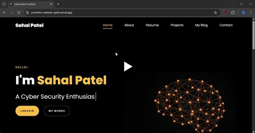 #portfolio #webdevelopment #projects | sahal patel