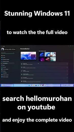 Turn your Windows 11 into a stunning transparent glass setup using Windhawk. | ® |