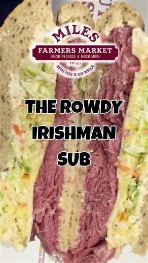 🍀🥪 The Rowdy Irishman a bold, hearty, and downright unforgettable sub! 🥪🍀 This isn’t just another sandwich… it’s a flavor-packed masterpiece straight from our Deli. Stacked high with Sy Ginsberg Corned Beef Brisket, creamy Amish Swiss, our famous coleslaw, and a kick of homemade horseradish aioli, it’s the perfect balance of tangy, savory, and creamy. Add in the whipped butter and pickle slices, and you’ve got something seriously crave-worthy. 🔥 If you’re in the mood for big flavor and loca