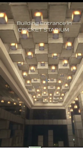 Cricket Stadium in Minecraft #minecraft #amsr #minecraftbuilding #cricket