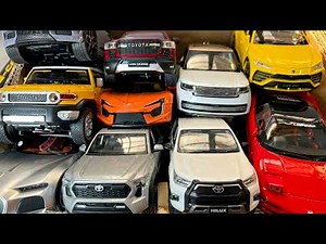 BOX FULL OF Diecast Cars - Toyota, Honda, Bugatti, Tesla, Range Rover, Lamborghini