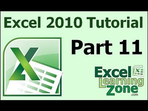 Microsoft Excel 2010 Tutorial - Part 11 of 12 - Save Load Print