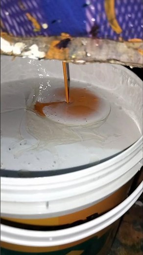 Lemon yellow tractor emulsion #asianpaints #painting #yellow #design #experiment #colouring #artist