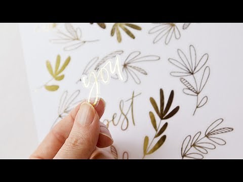 How to Make Print & Cut Hot Foil Stickers with the Heidi Swapp Minc + Silhouette Cameo / Portrait