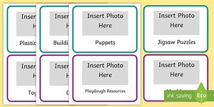 Editable Photo Resource Box Labels