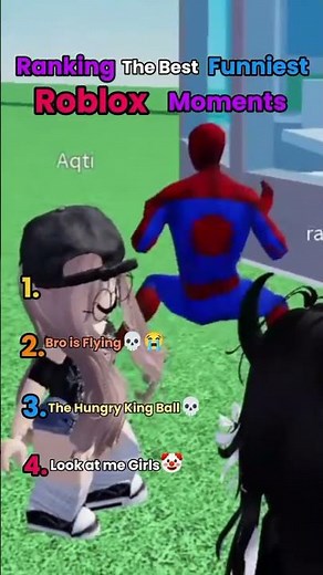 Ranking the Funniest Roblox Moments 😂 | Spider-Man Dance & TikTok Fails! #Roblox #USA #Shorts