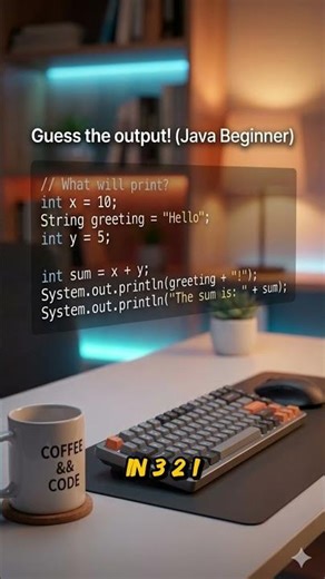 Java challenge, guess the output! #java #coding #computerscience #fyp
