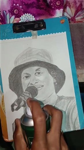drawing Zubeen Garg ✏️#fixativespray #art #sketch #justiceforzubeengarg