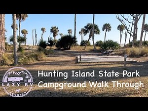 Hunting Island State Park Campground Walk Through