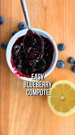 10-minute Blueberry Compote | Easy Fruit Topping #breakfast #dessert #toppings