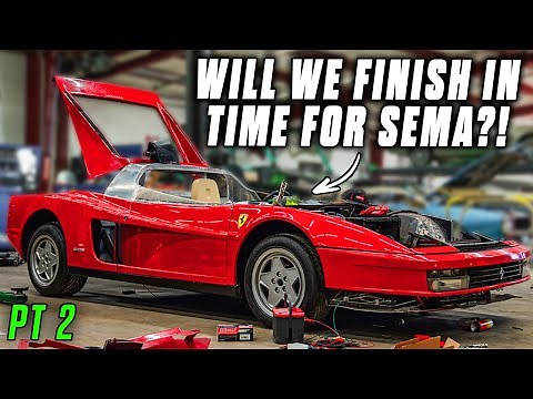 BUILDING A ONE OF A KIND FERRARI FOR SEMA - PT 2 | GAS MONKEY