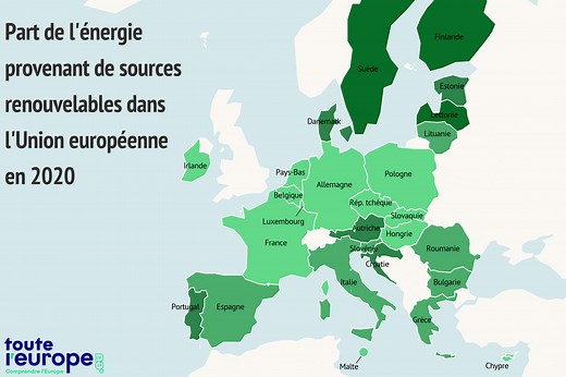 [Carte] Les énergies renouvelables dans l'UE - Touteleurope.eu
