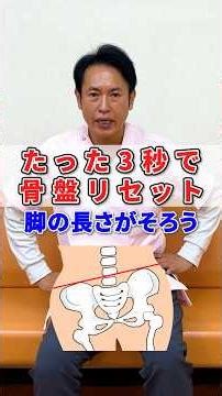 足の長さが違う？3秒で整える骨盤エクササイズ #Shorts