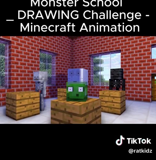 Monster School _ DRAWING Challenge - Minecraft Ani