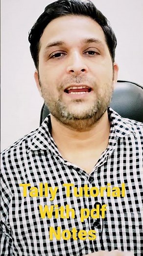 Tally Tutorial l Tally classes step by step with pdf notes #shorts #tally