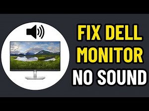 HOW TO FIX DELL MONITOR HAS NO SOUND 2025! (EASY FIX)