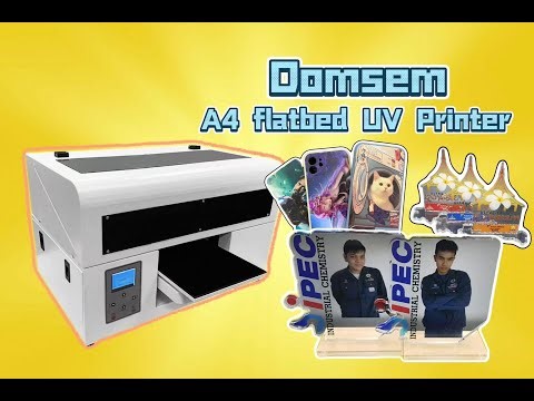 Domsem A4 Flatbed UV Printer |Demonstration of the results of machine assembly and printing products