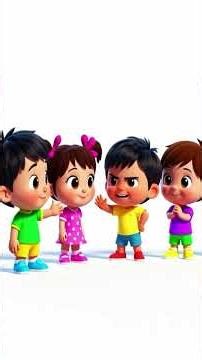 Kids Playing in Playground 🛝 | Fun Cartoon Play Garden Video for Children #shorts