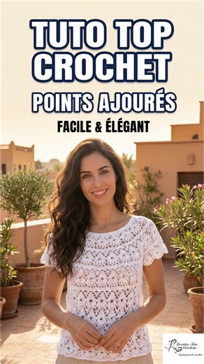 This crochet top fits ALL sizes! 👚 | Crochet Top All Sizes @AlextitiaTutoCrochet