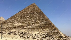 Close up at the pyramids of Giza.