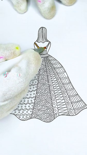 Creative Princess Dress Coloring Techniques