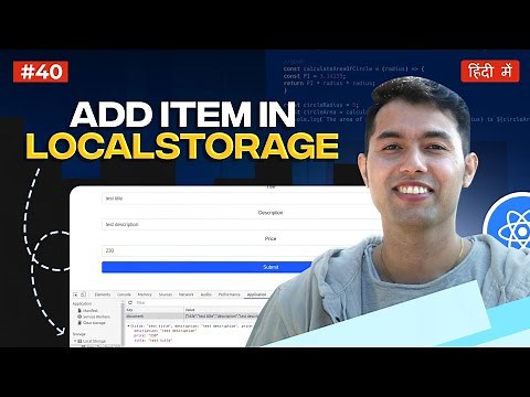 #40: Keep Todo Data After Refresh: Adding Local Storage in React