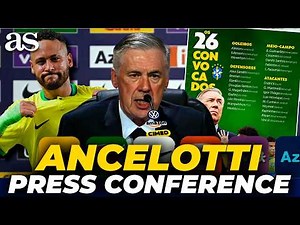 (English) ANCELOTTI BRAZIL | Full Press Conference after CALLING UP NEYMAR | World Cup 2026