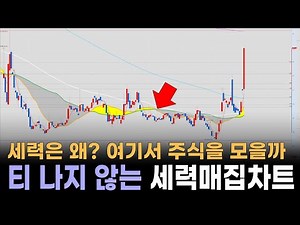 세력은 왜 여기서 주식을 모을까 티 나지 않는 세력매집차트 몰라도 괜찮아 2060이 있으니깐