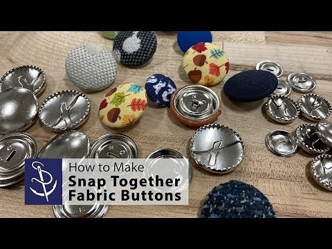 How to Make Snap Together Fabric Buttons