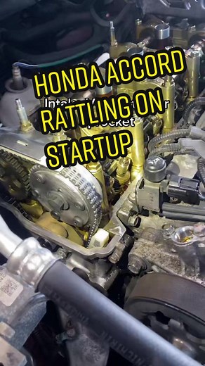 Honda VTC Actuator Sprocket is usually why they rattle on cold starts. Here is how to replace it. #mechanicsoftiktok #MechanicTikTok #MasterTech #Honda #hondanoises #HondaVTC #VTC #Engine #Diagnostic #TechTip #Diagnostic #Cars #Technician #Diag #MasterMechanic #Toyota #2.4 #Accord