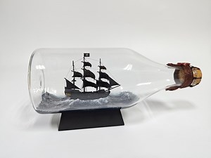 Black Pearl Ship in a Bottle Black Pearl Model Movie Prop - Etsy
