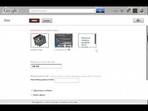 Comment créer un site web avec Google site ?