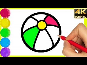 How to draw simple and easy way ball drawing Colour || Step by step ball drawing easy for beginners