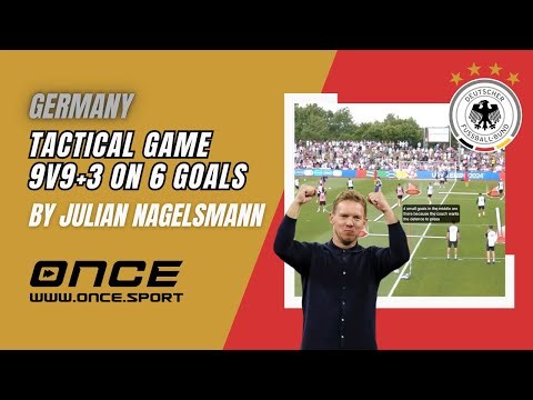 Germany - tactical game 9v9+3 on 6 goals by Julian Nagelsmann