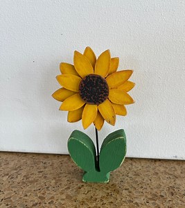 Handmade Rustic Sunflower: Hand-painted Wood Decor - Etsy