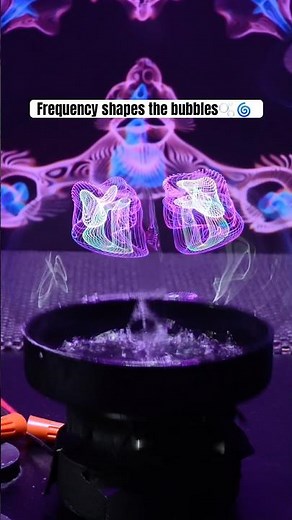 The POWER of Frequency! #bubble #frequency #cymatics