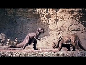 The valley of gwangi (1969) Gwangi vs styracosaurus