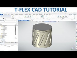 T-FLEX CAD Tutorial #1 | How to Design Model Basic on Worksurface Feature