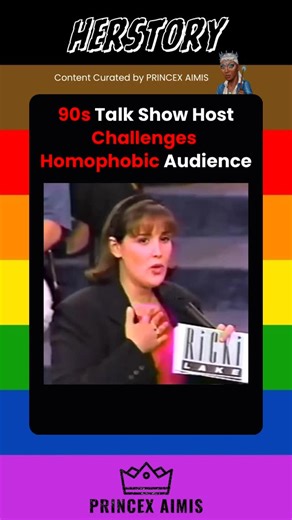 Amos Koffa on Instagram: "The Ricki Lake Show aired from 1993 to 2004, during a time when homophobia was deeply normalized in mainstream culture. Being openly Queer during that era came with immense risk, stigma, and isolation. Watching this particular episode, I appreciated how Ricki Lake intentionally challenged the regressive views of both the audience and the guests. That kind of pushback was genuinely radical for its time. Revisiting clips like this reminds me that even in hostile environme
