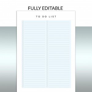 To Do List, Simple Editable Printable Task Planner, Checklist Organizer, Daily Agenda, Minimalist Productivity Tracker Sheet, Letter, A4 - Etsy Canada