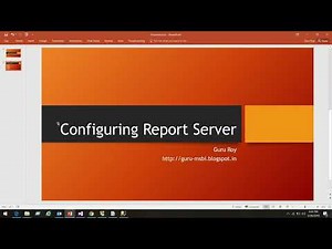 SSRS Configuring Report Server