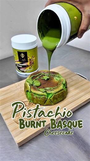 32K views · 335 reactions | East Pistachio Burnt Basque Cheesecake #recipe #pistachio cheesecake #burntbasquecheesecake | Dizon's Cake Corner | Facebook