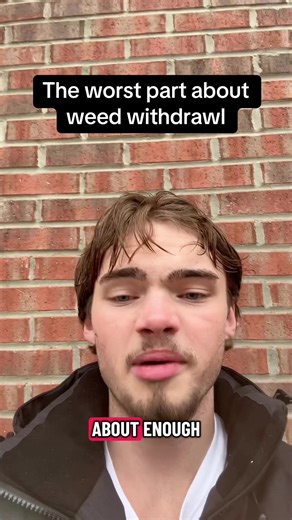 This is the worst part about weed withdrawal. I share for educational purposes. #addictionrecovery #addictionawareness #sobrietyjourney #quitsmoking