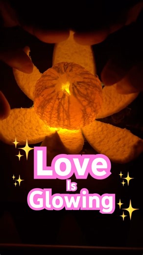 You Light Me Up ❤️✨ | Orange Glow Experiment That Feels Like Love 🍊