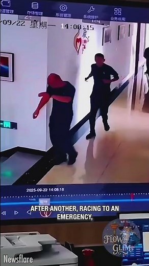 Fire Drill Turns Slippery! Watch These Firefighters Wipe Out 😆🚒